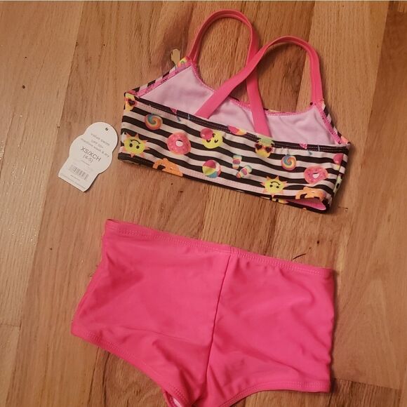 NWT Emoji Bikini Swimsuit by Wonder Nation - Picture 4 of 5